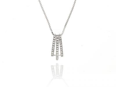 Collana con Pendente Diamanti 0.26 Ct